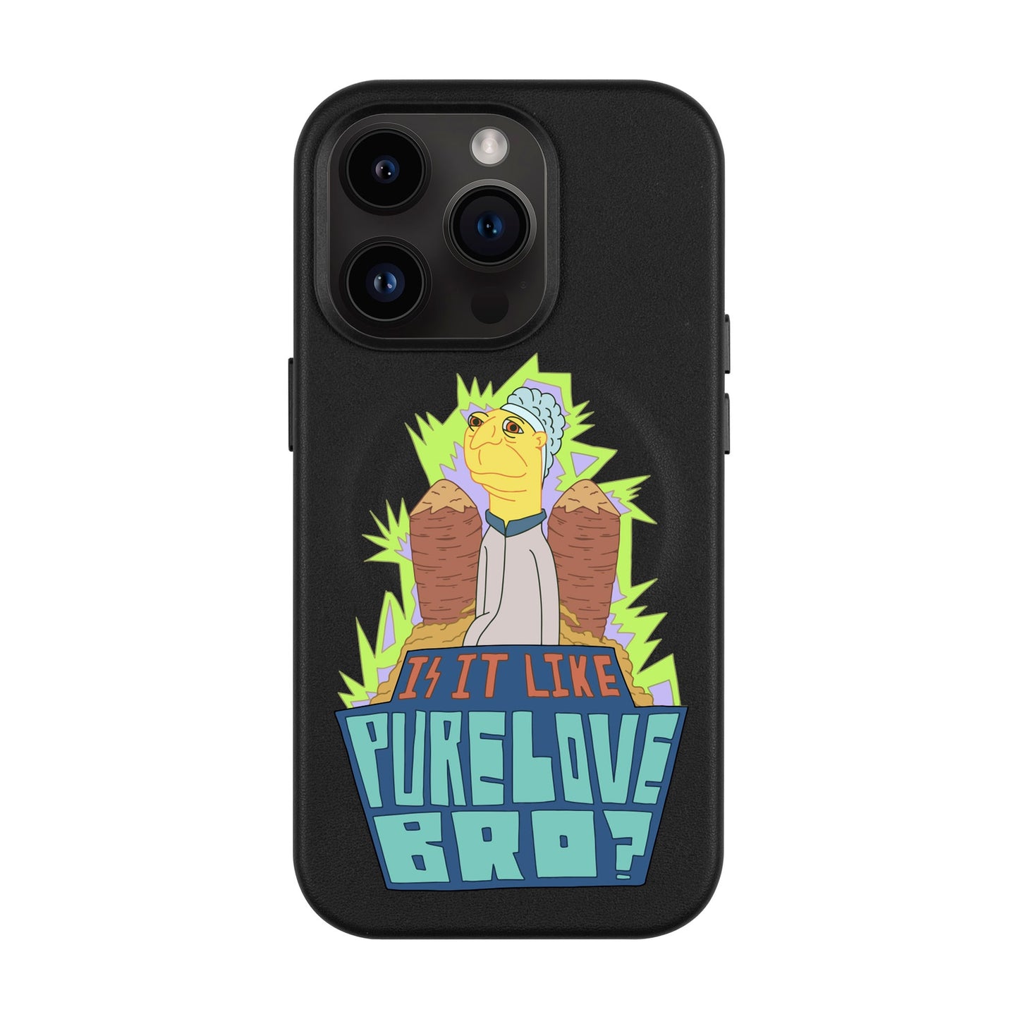 PURE LOVE-Leather Kılıf MagSafe Özellikli - iPhone 14 Pro