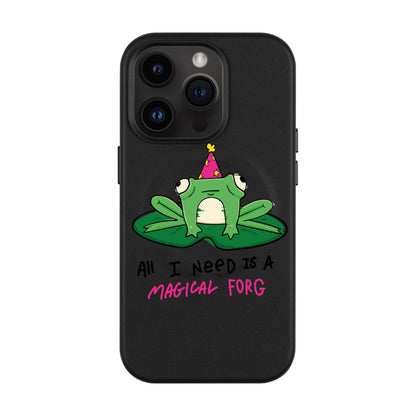 FORG-Leather Kılıf MagSafe Özellikli - iPhone 14 Pro