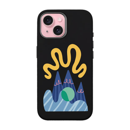 MOUNTAIN-iPhone 15 Leather Premium Kılıf MagSafe Özellikli
