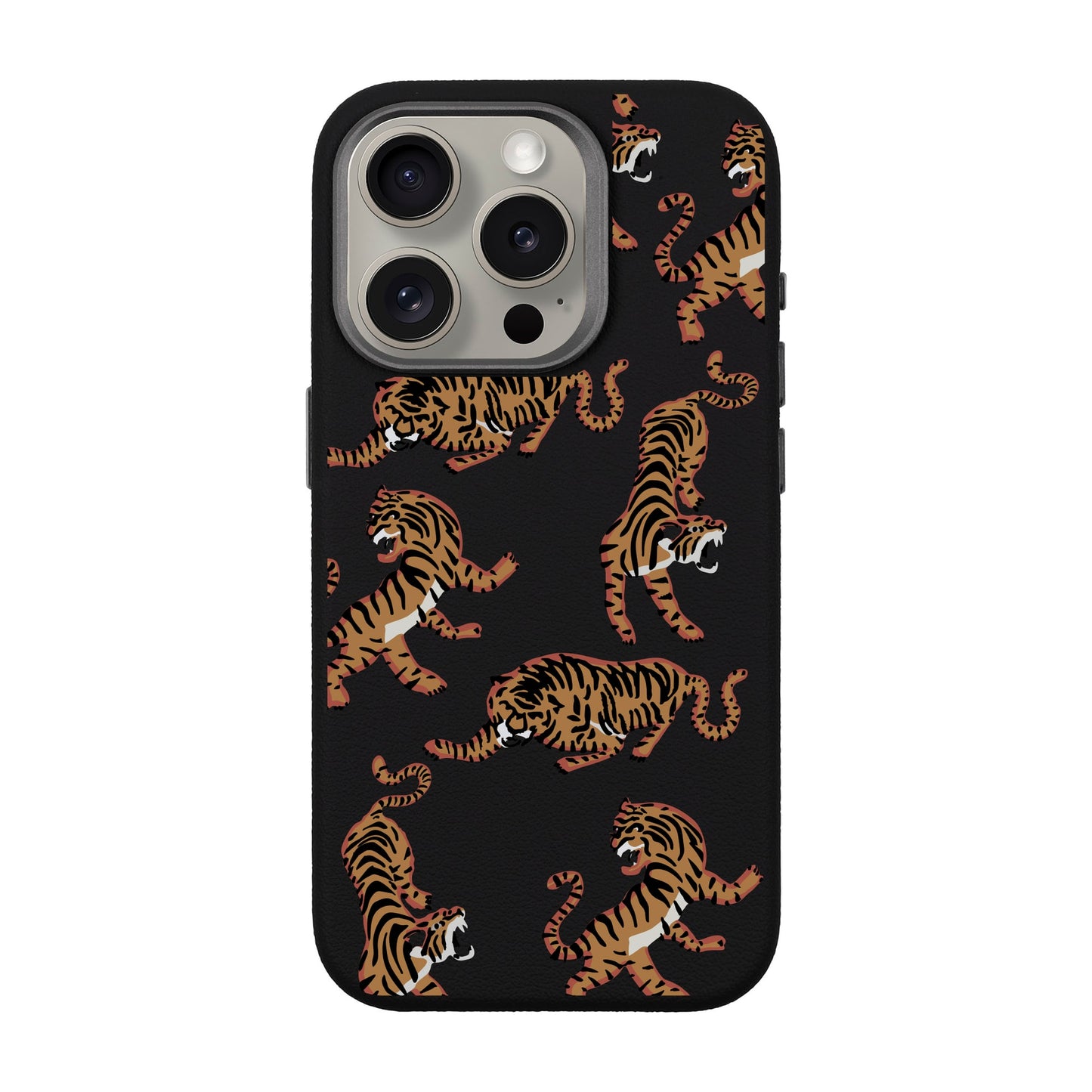 TIGER-iPhone 15 Pro Leather Premium Kılıf MagSafe Özellikli