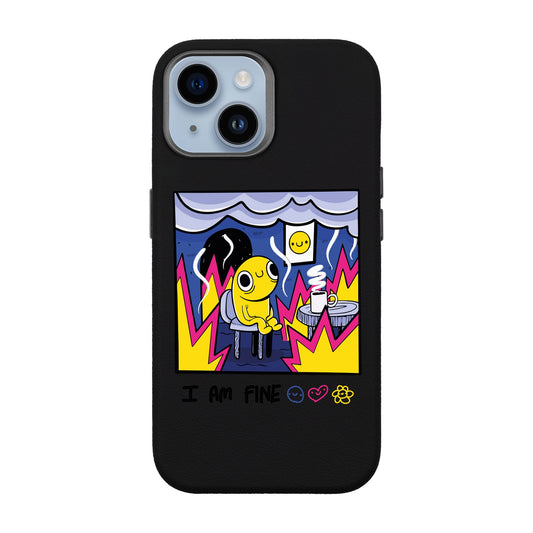 I AM FINE-iPhone 13 Leather Premium Kılıf MagSafe Özellikli