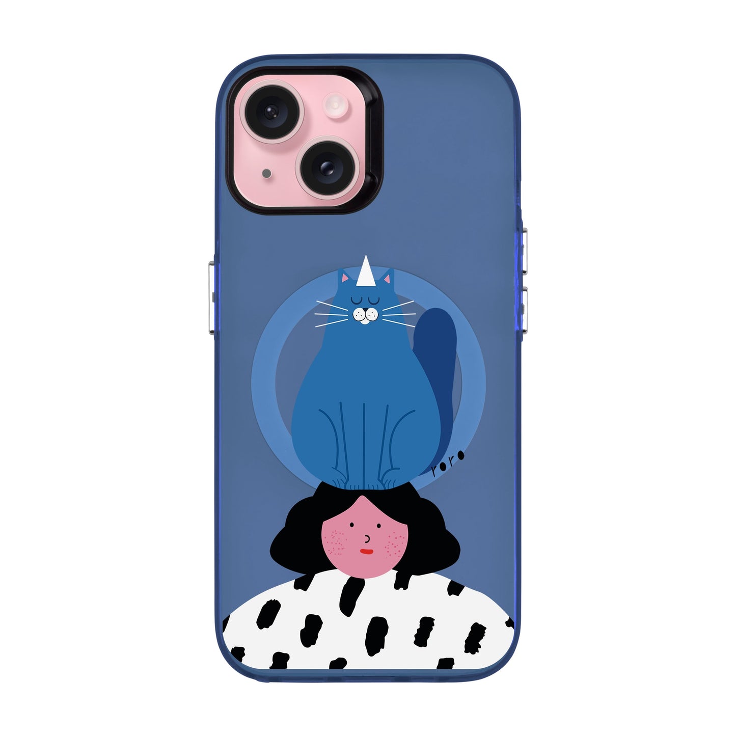 NAUGHTY CAT-iPhone 15 Hold Kılıf MagSafe Özellikli