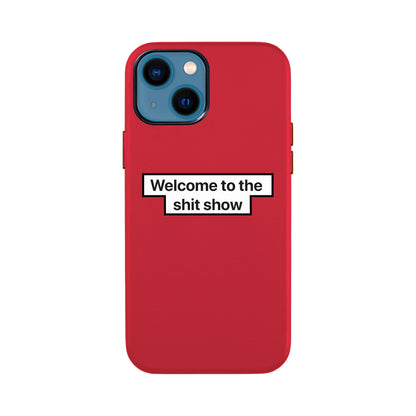 WELCOME-iPhone 13 Mini Leather Kılıf