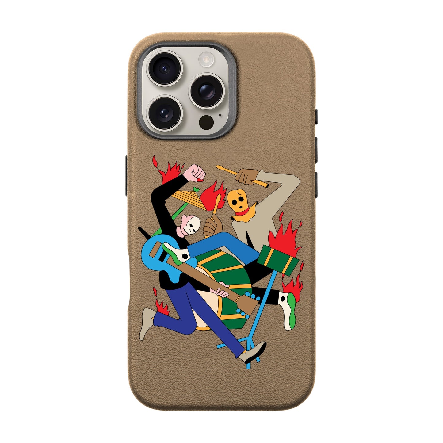 MONSTER MASH-iPhone 16 Pro Max Leather Premium Kılıf MagSafe Özellikli