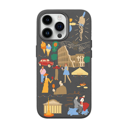 ROMA-iPhone 14 Pro Max Leather Premium Kılıf MagSafe Özellikli