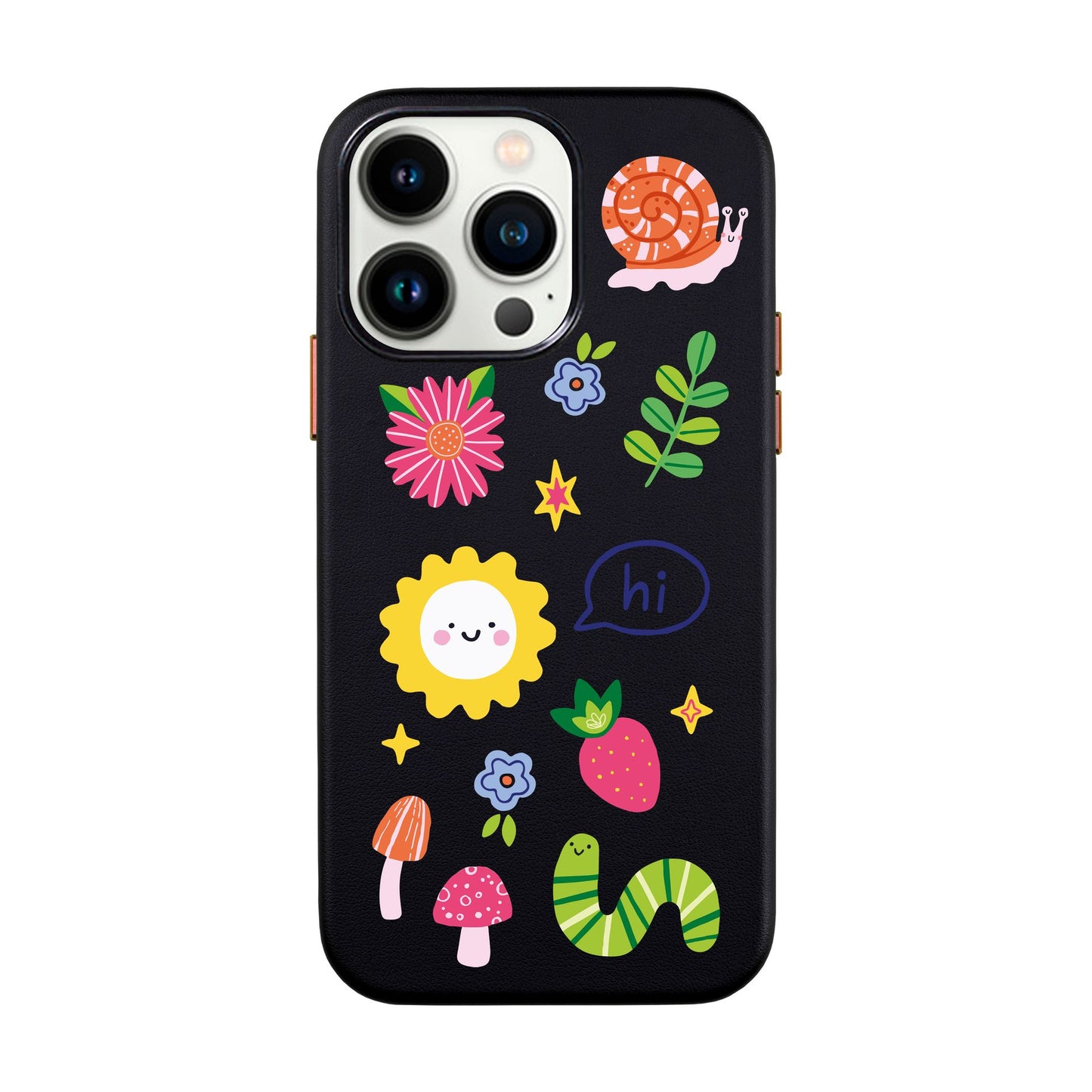 HELLO NATURE-iPhone 14 Leather Kılıf