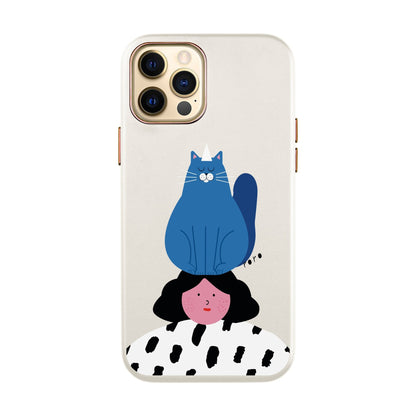 NAUGHTY CAT-iPhone Xs Max Leather Kılıf