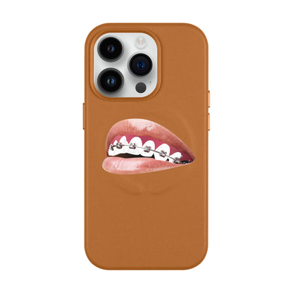 ORTHODONTIST-Leather Kılıf MagSafe Özellikli - iPhone 14 Pro