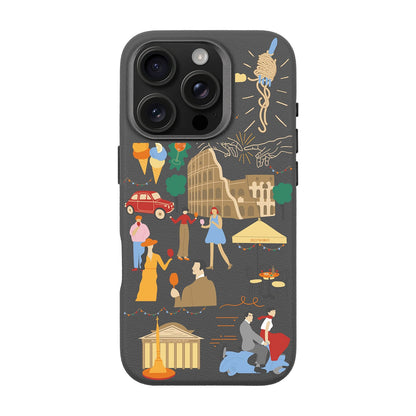 ROMA-iPhone 16 Pro Leather Premium Kılıf MagSafe Özellikli