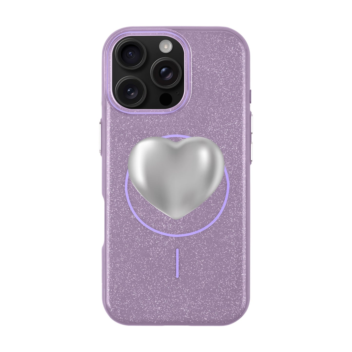 SILVER HEART-iPhone 16 Pro Max Radiant Kılıf MagSafe Özellikli