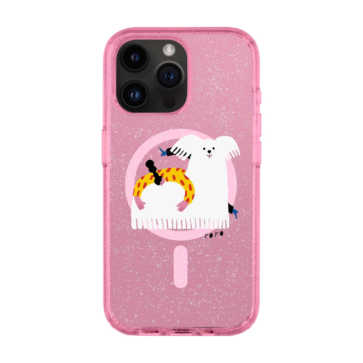 FANCY DOG-iPhone 14 Pro Max Shiny Kılıf MagSafe Özellikli
