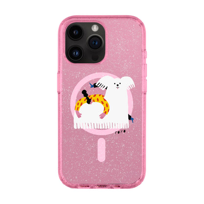 FANCY DOG-iPhone 14 Pro Max Shiny Kılıf MagSafe Özellikli
