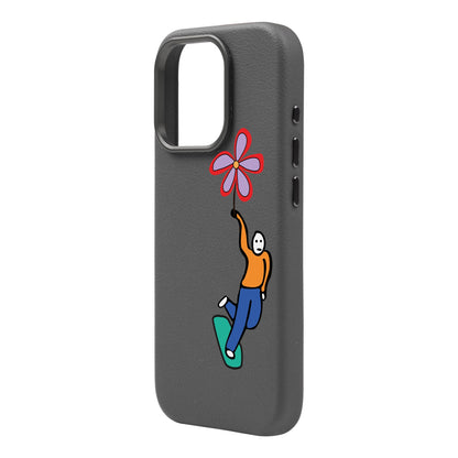 SKATEBOARDER-iPhone 16 Pro Max Leather Premium Kılıf MagSafe Özellikli