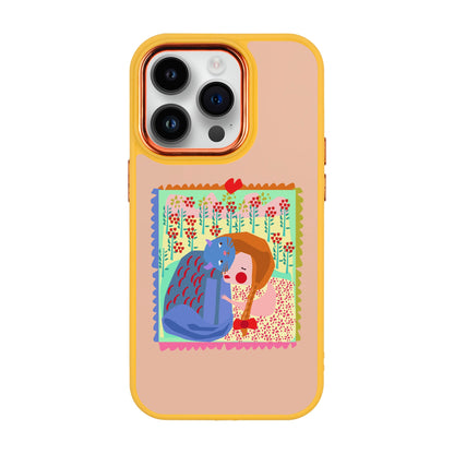 KEDİ POSTA PULU-iPhone 14 Pro Proof Kılıf