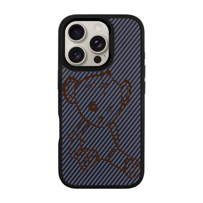 BABY BEAR-iPhone 16 Pro Plaid Kılıf MagSafe Özellikli