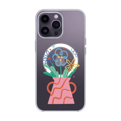 PINK VASE-iPhone 14 Pro Max Solid Kılıf MagSafe Özellikli