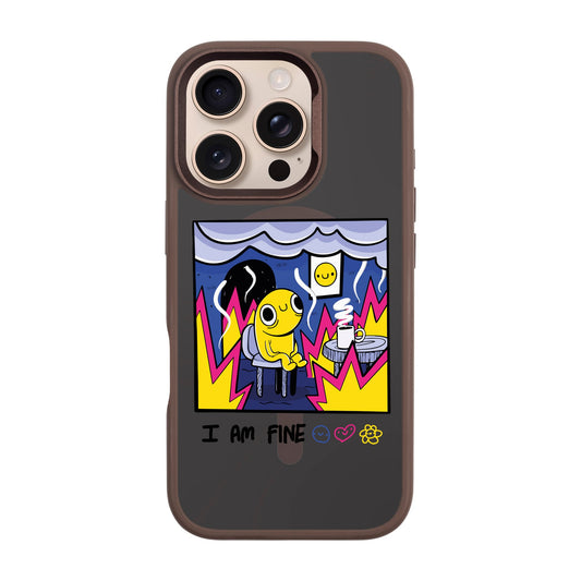 I AM FINE-iPhone 16 Pro Rise Kılıf MagSafe Özellikli