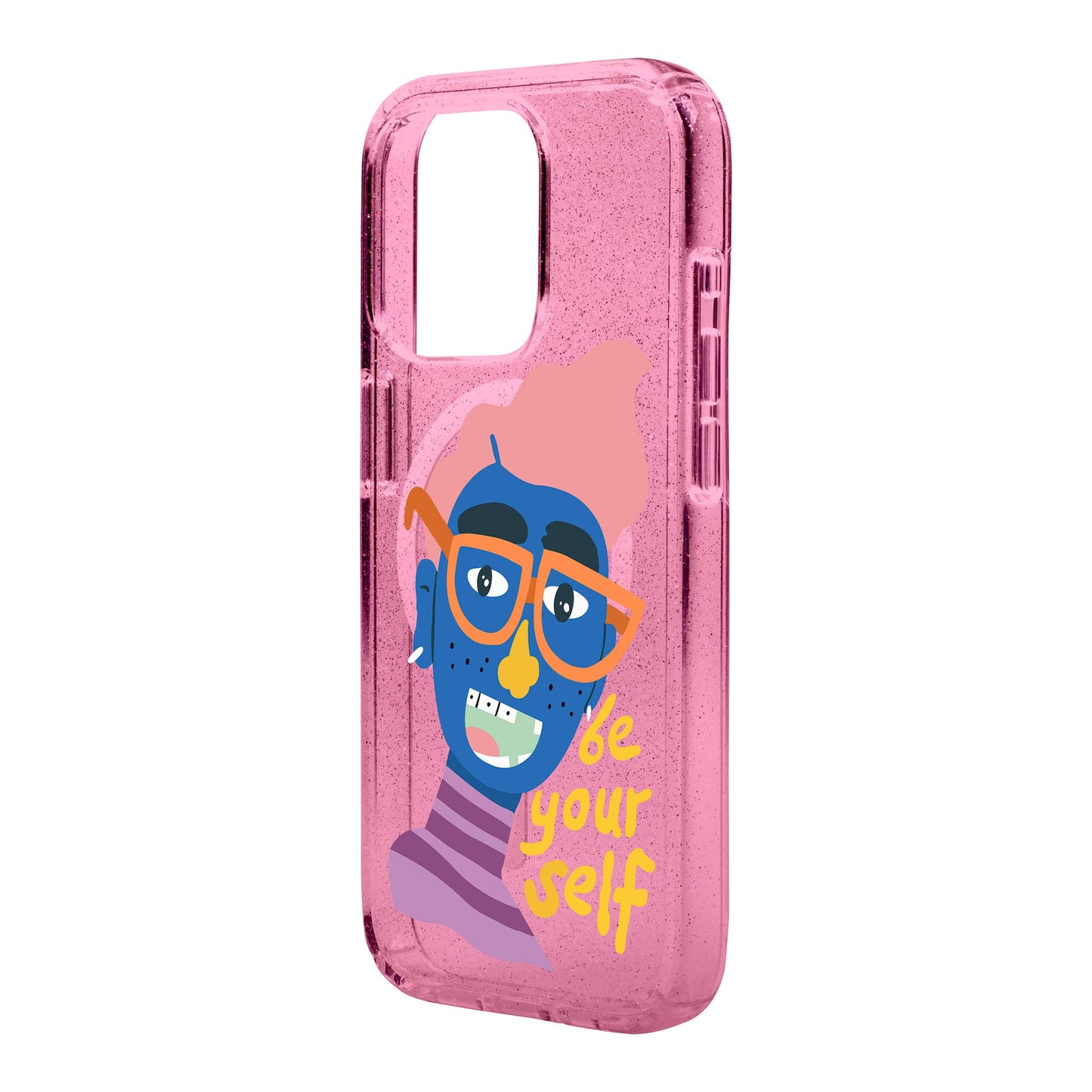 BE YOUR SELF-iPhone 15 Pro Max Shiny Kılıf MagSafe Özellikli