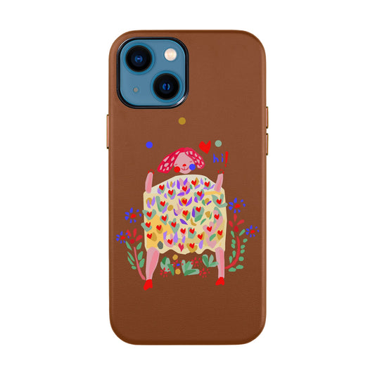 ÜÇ TOP-iPhone 14 Leather Kılıf