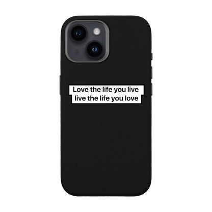 LOVE THE LIFE-iPhone 14 Leather Premium Kılıf MagSafe Özellikli