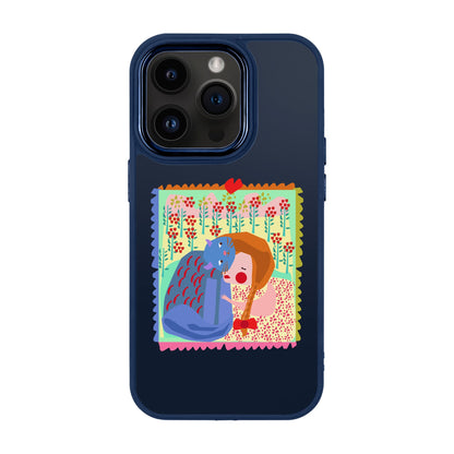 KEDİ POSTA PULU-iPhone 14 Pro Proof Kılıf