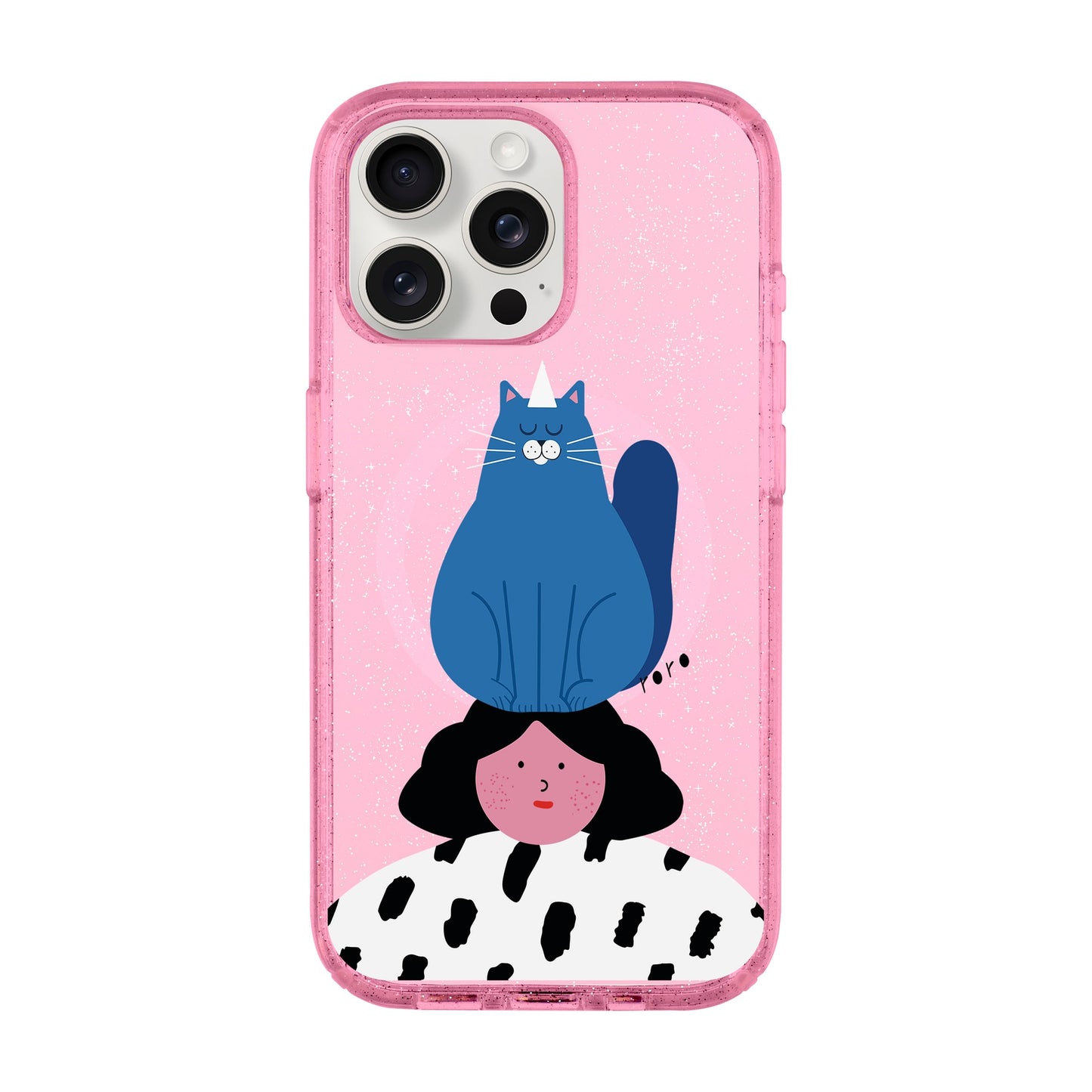 NAUGHTY CAT-iPhone 15 Pro Max Shiny Kılıf MagSafe Özellikli