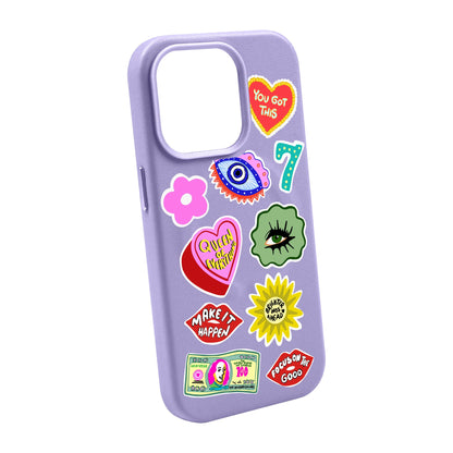 HM STICKERS-iPhone 14 Pro Leather Kılıf MagSafe Özellikli