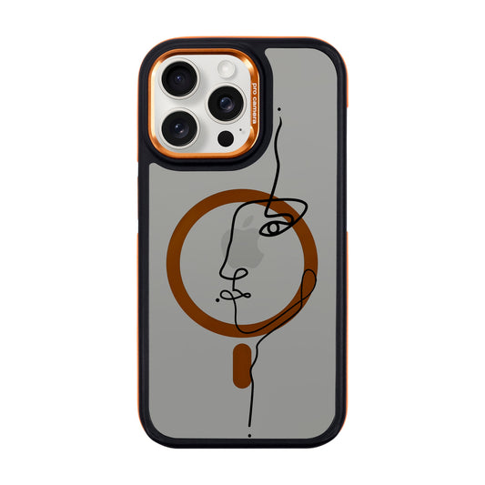 FACE-iPhone 15 Pro Max Dark Kılıf MagSafe Özellikli