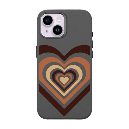 HEART-iPhone 14 Leather Premium Kılıf MagSafe Özellikli
