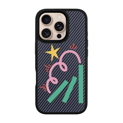 DOMINO-iPhone 16 Pro Plaid Kılıf MagSafe Özellikli