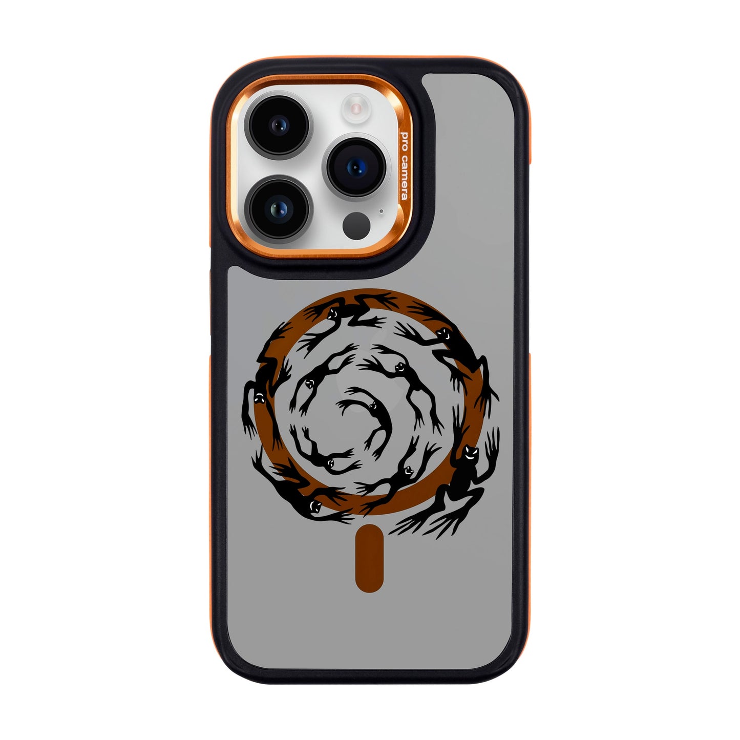 SWIRLING FROGS-iPhone 14 Pro Dark Kılıf MagSafe Özellikli