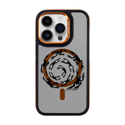 SWIRLING FROGS-iPhone 14 Pro Dark Kılıf MagSafe Özellikli