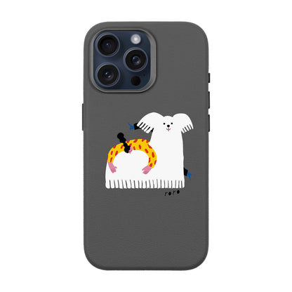 FANCY DOG-iPhone 15 Pro Max Leather Premium Kılıf MagSafe Özellikli