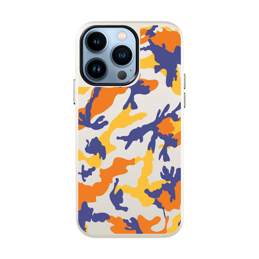 CAMOUFLAGE-iPhone 13 Pro Leather Kılıf