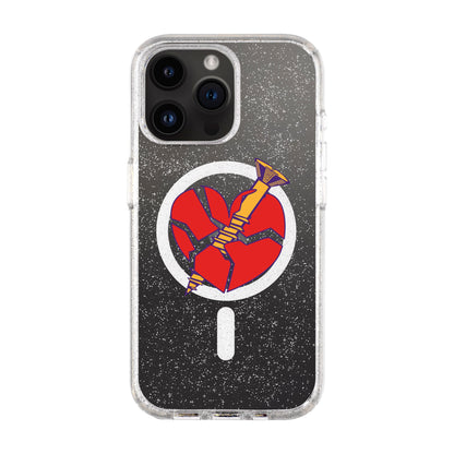 BROKEN HEART-iPhone 14 Pro Max Shiny Kılıf MagSafe Özellikli
