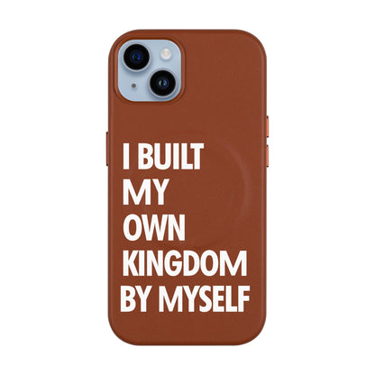 KINGDOM-iPhone 14 Plus Leather Kılıf MagSafe Özellikli