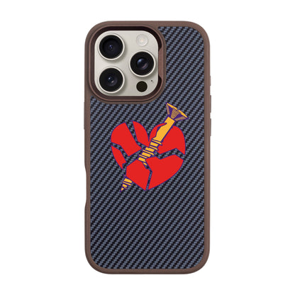 BROKEN HEART-iPhone 16 Pro Plaid Kılıf MagSafe Özellikli