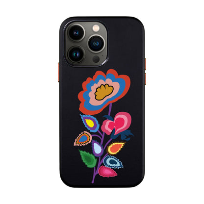KNITTED FLOWER-iPhone 13 Pro Leather Kılıf