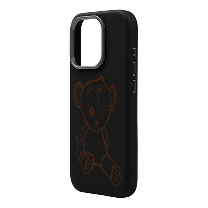 BABY BEAR-iPhone 16 Pro Leather Premium Kılıf MagSafe Özellikli