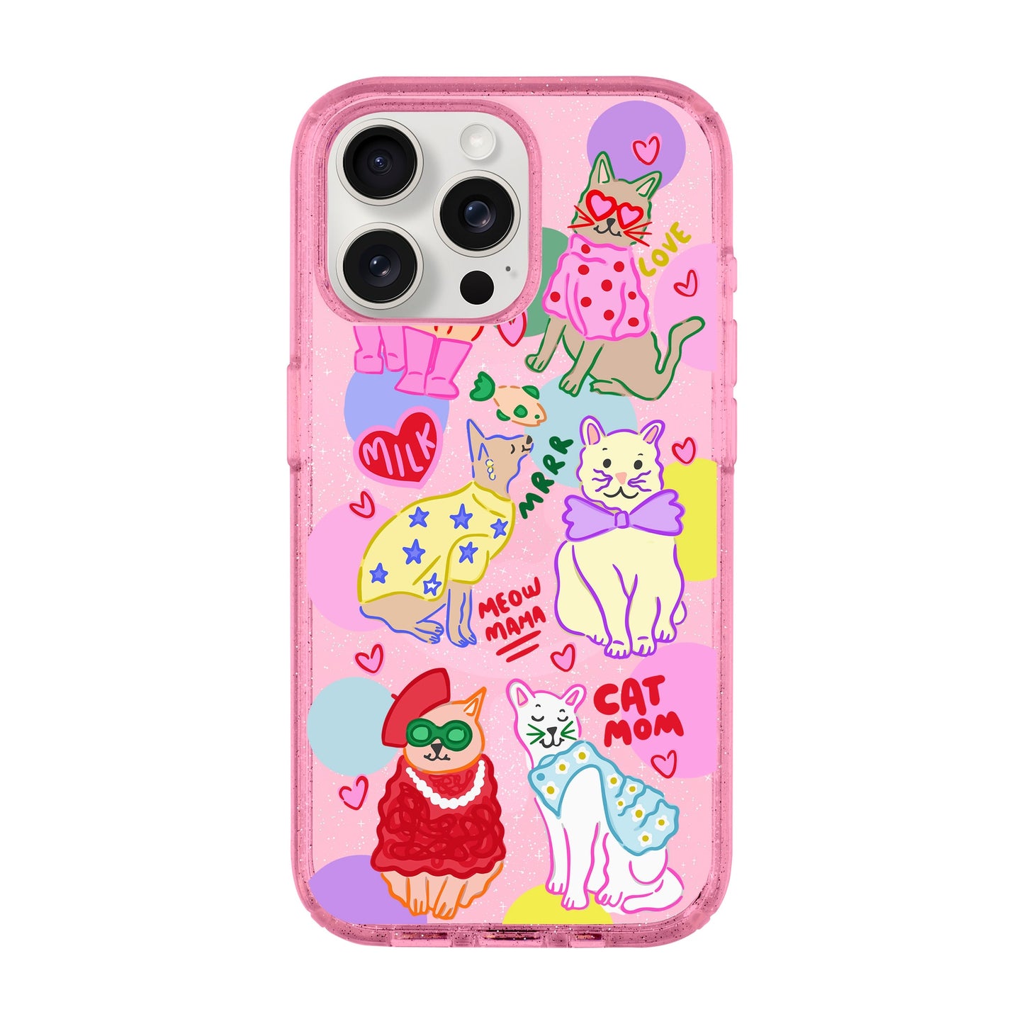 CAT MOM-iPhone 15 Pro Max Shiny Kılıf MagSafe Özellikli
