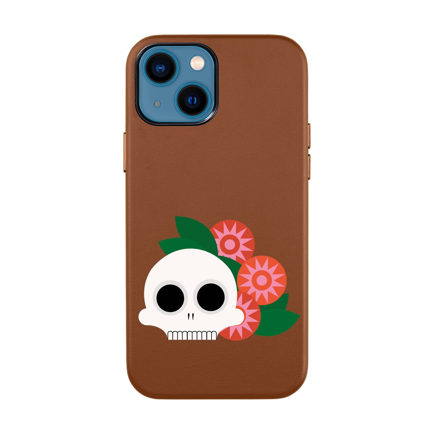 MEMENTO BLOOM-iPhone 14 Leather Kılıf