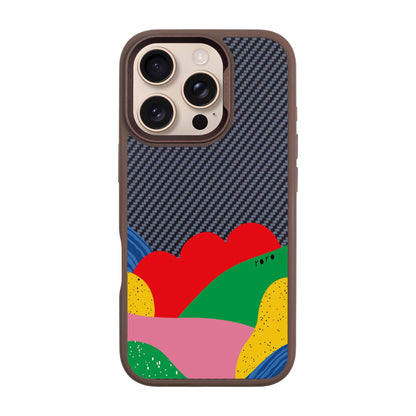 FLAG-iPhone 16 Pro Plaid Kılıf MagSafe Özellikli