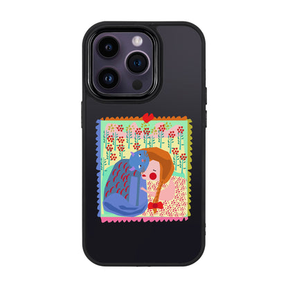 KEDİ POSTA PULU-iPhone 14 Pro Proof Kılıf