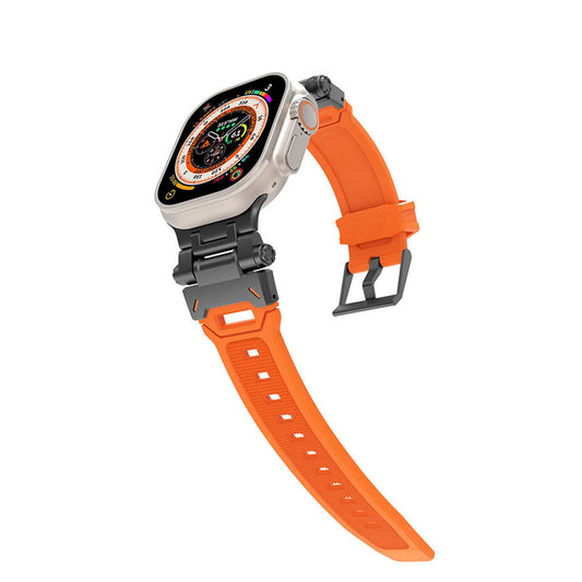 Apple Watch Armour Kordon-Siyah Turuncu