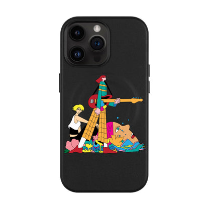 HER BAND-iPhone 14 Pro Max Leather Kılıf MagSafe Özellikli
