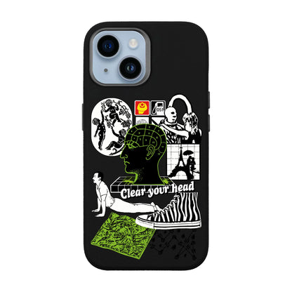 CLEAR YOUR HEAD-iPhone 14 Leather Premium Kılıf MagSafe Özellikli