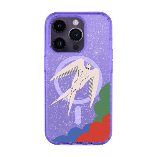 L’OISEAU LIBRE-iPhone 14 Pro Shiny Kılıf MagSafe Özellikli