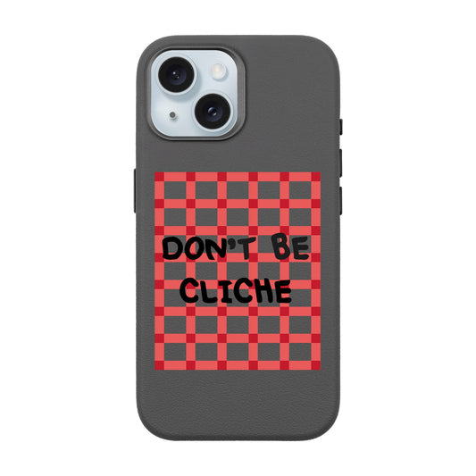 DON'T BE CLICHE-iPhone 15 Leather Premium Kılıf MagSafe Özellikli