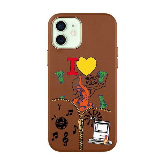 ANTIQUE-iPhone 12 Mini Leather Kılıf