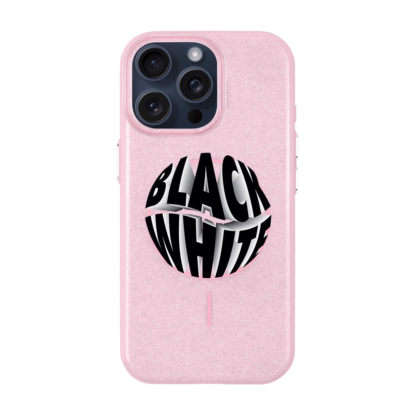 BLACK WHITE-iPhone 15 Pro Max Radiant Kılıf MagSafe Özellikli